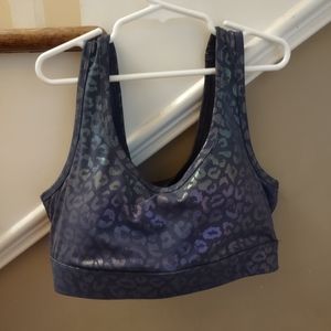 ZYIA Blue Leopard sports bra